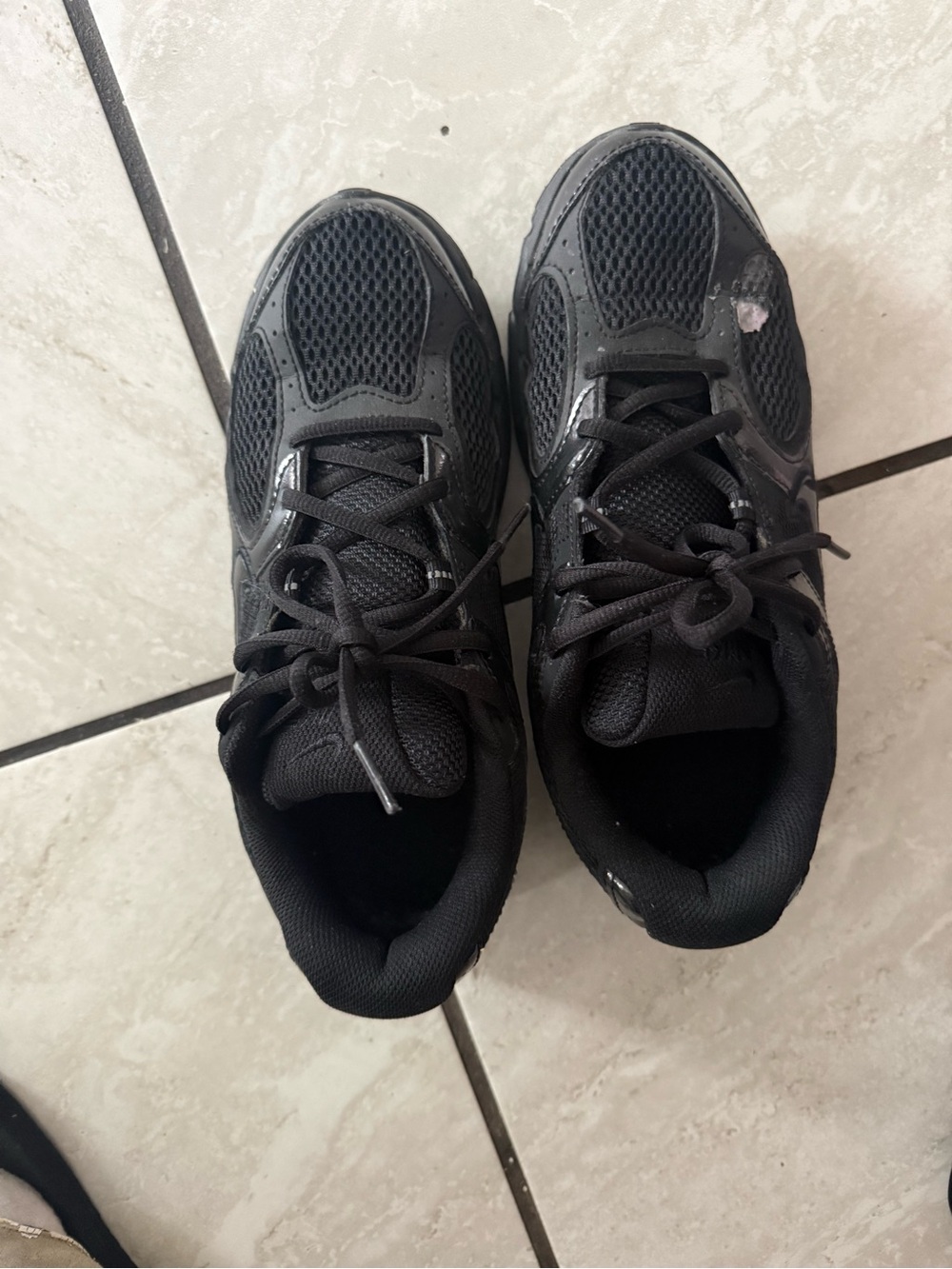 Black Athletic Mesh Sneakers